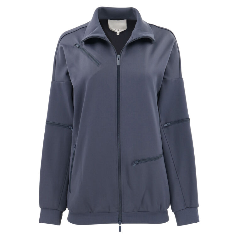 Active Knit Zipper Detailed Track Jacket image number null
