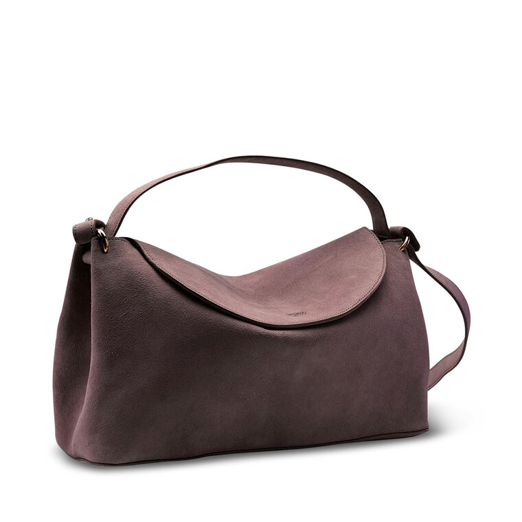 Ani Medium Suede Satchel image number null