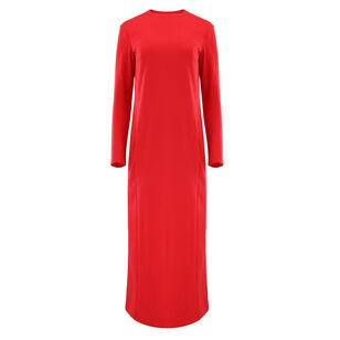 Compact Ultra Stretch Knit Dress With Cut Out Back