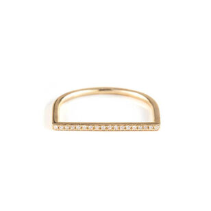 Diamond Bar Stack Ring