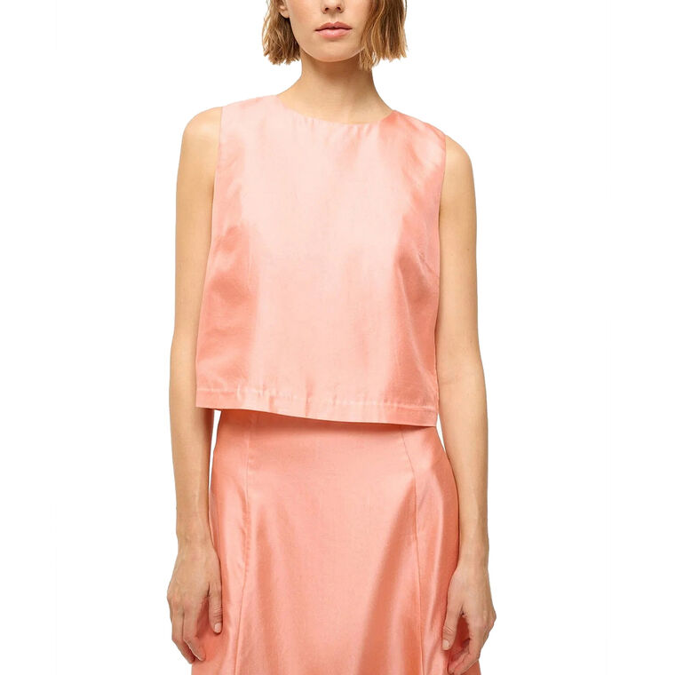 Cassia Sleeveless Silk Top image number null