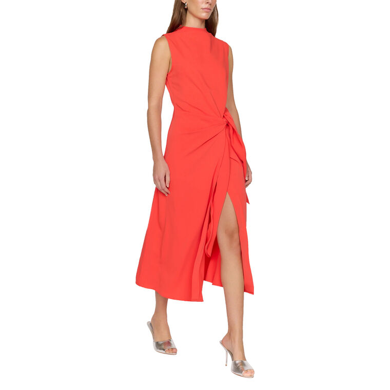 Kona Sleeveless Mock Neck Midi Dress image number null