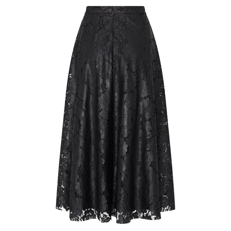 Otha Textured Lace Midi Skirt image number null
