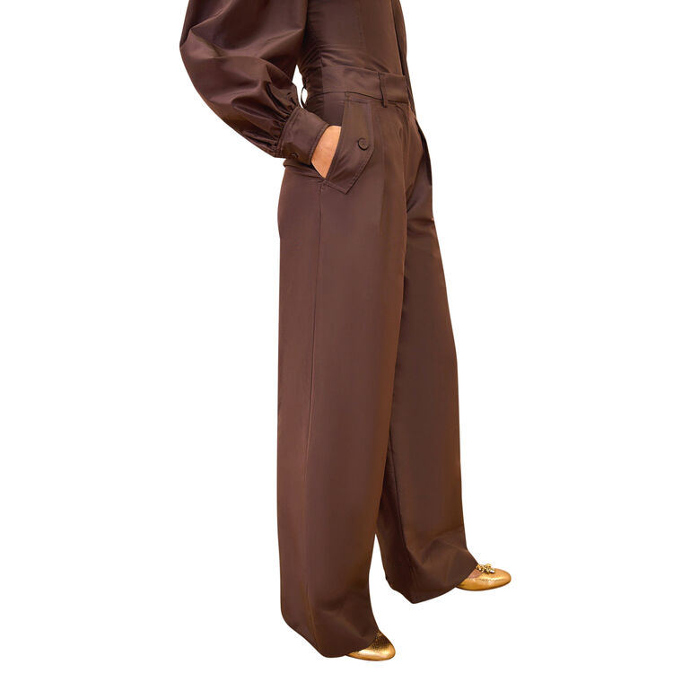 Charlie Silk High Waist Wide Leg Pant image number null
