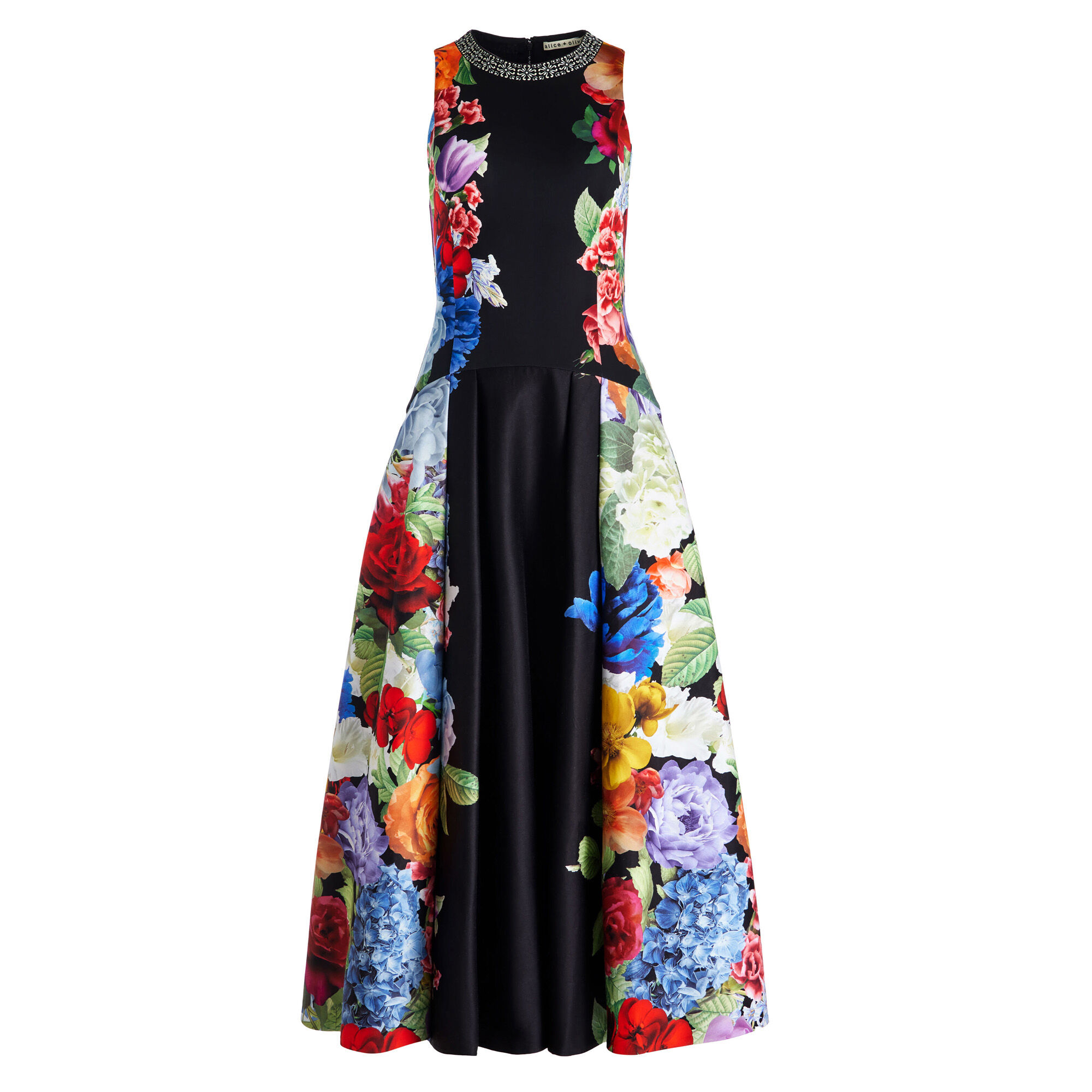 Alice+Olivia■Adley Sleeveless Dress■ドレス Alice + Olivia Adley Sleeveless A-Line Midi-Dress | Saks