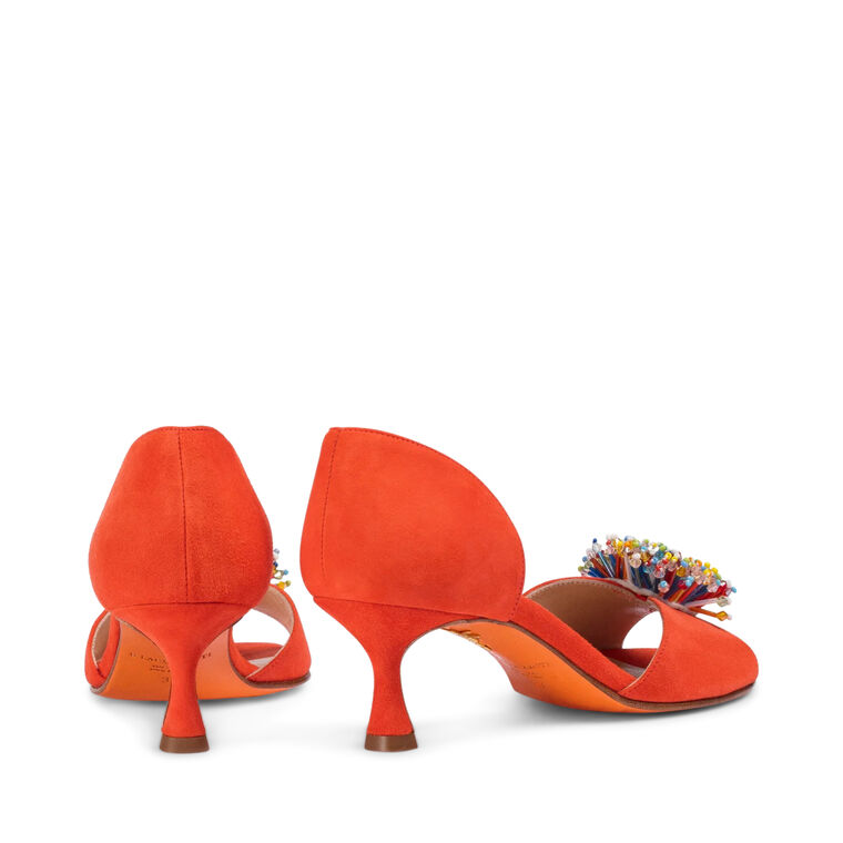 Caterina Suede Mid Heel Sandal image number null