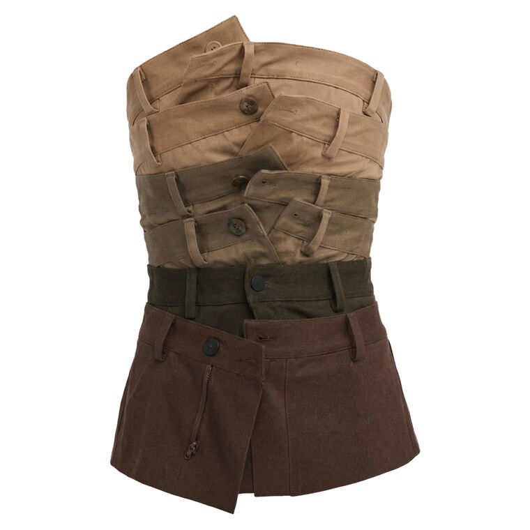 Waistband Strapless Corset Top image number null