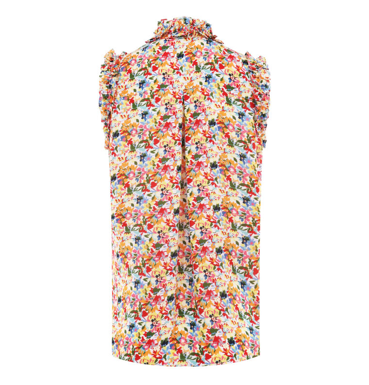 Go Spring Soiree Sleeveless Silk Blouse image number null