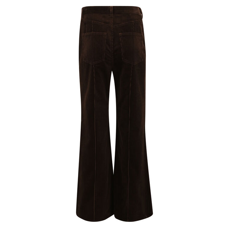 Pintucked Cord Flare Pant image number null