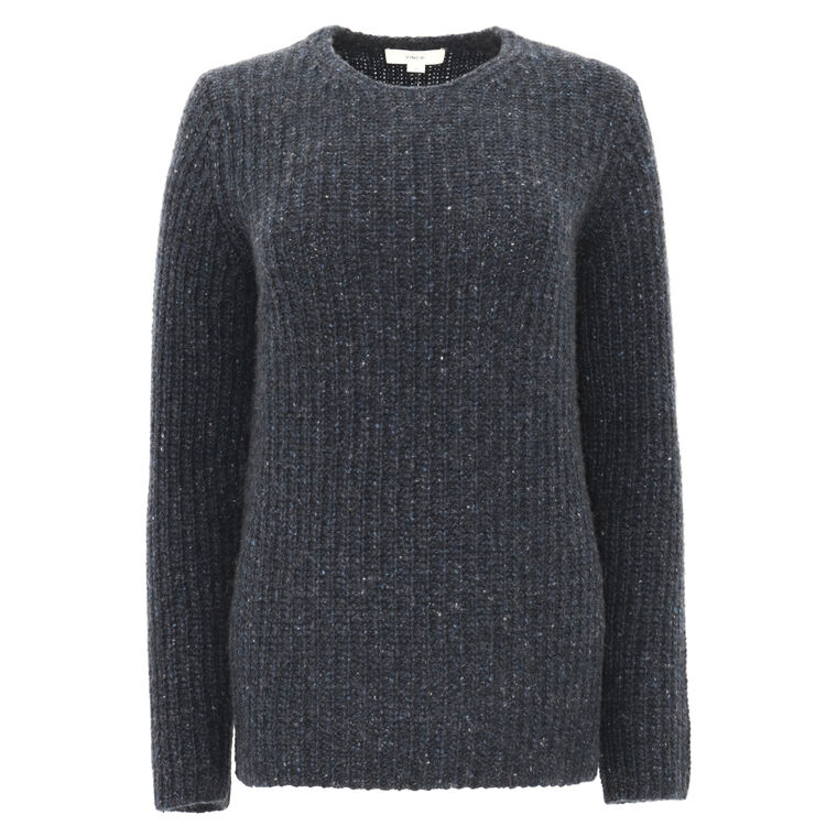 Cashmere Donegal Tunic Sweater image number null