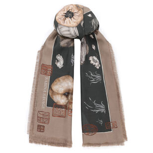 Zouyu Cry The Deer Silk Twill Rectangle