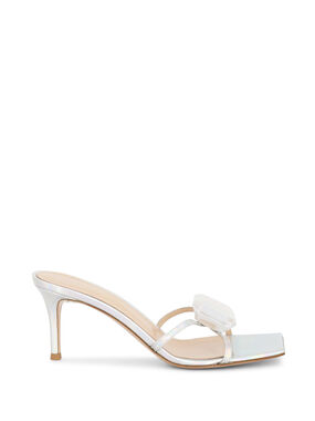 70mm Jewel Iridescent Leather Mule Sandals