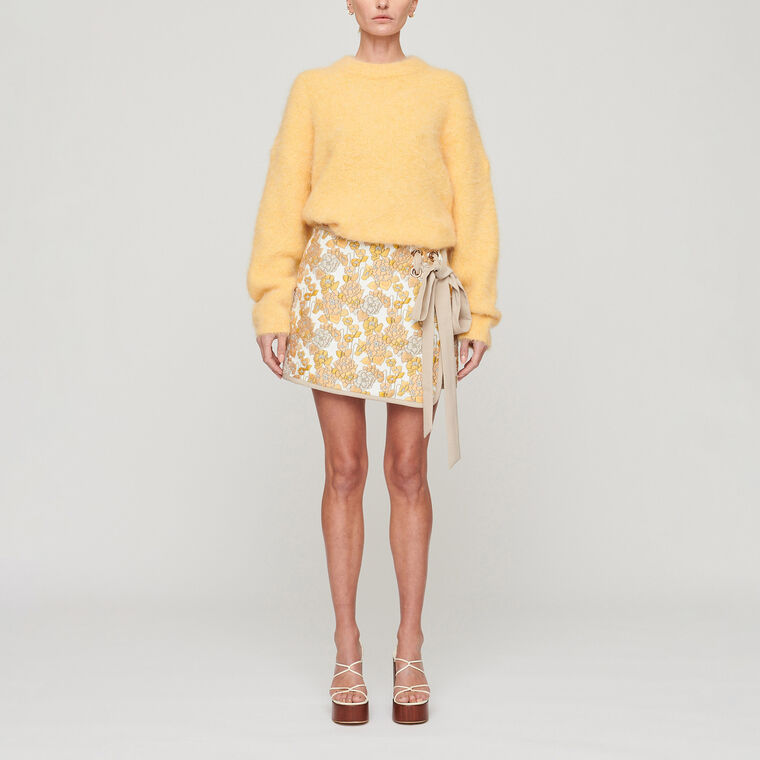 Isla Jacquard Mini Skirt image number null