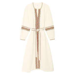 Gabriella Long Sleeve Belted Midi Dress