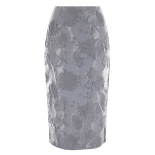 Clarissa Brocade Pencil Skirt
