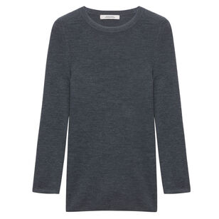 Chic Merino Pullover With Contrast Cuffs