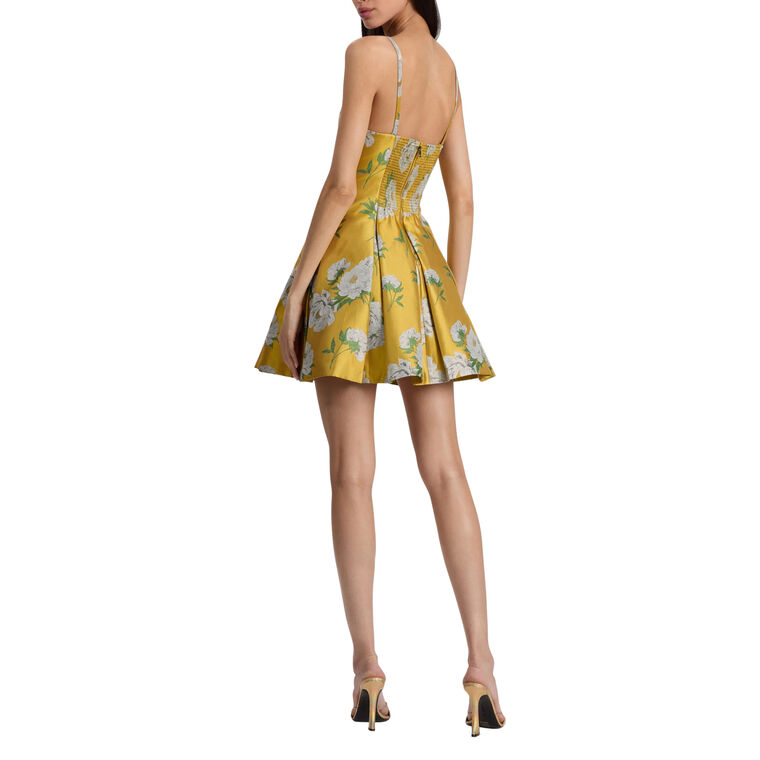 Isabelle Sleeveless Scoop Neck Pleated Mini Dress image number null