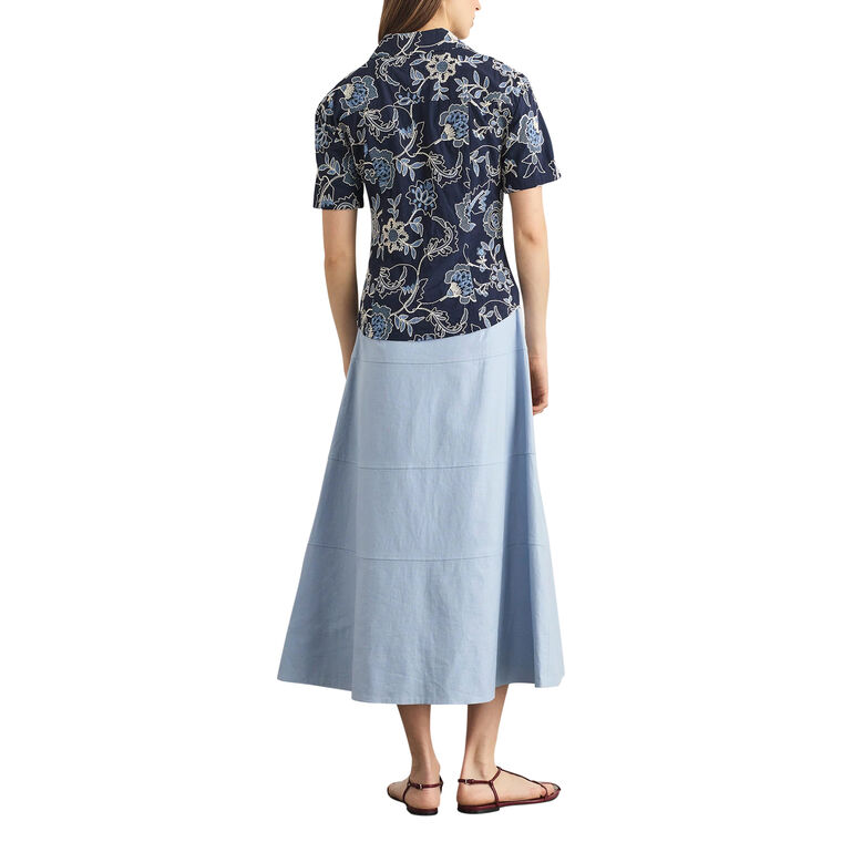 Oakley Short Sleeve Embroidered Twist-Front Top image number null