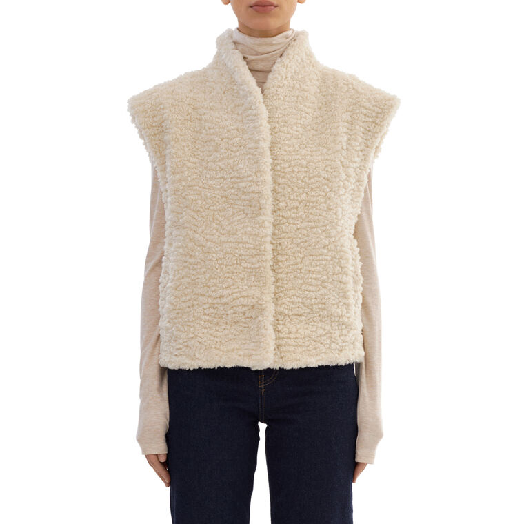 Dua Reversible Faux Fur Vest image number null