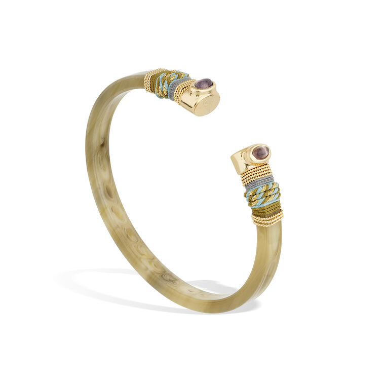 Sarina Stone Detail Cuff Bracelet image number null