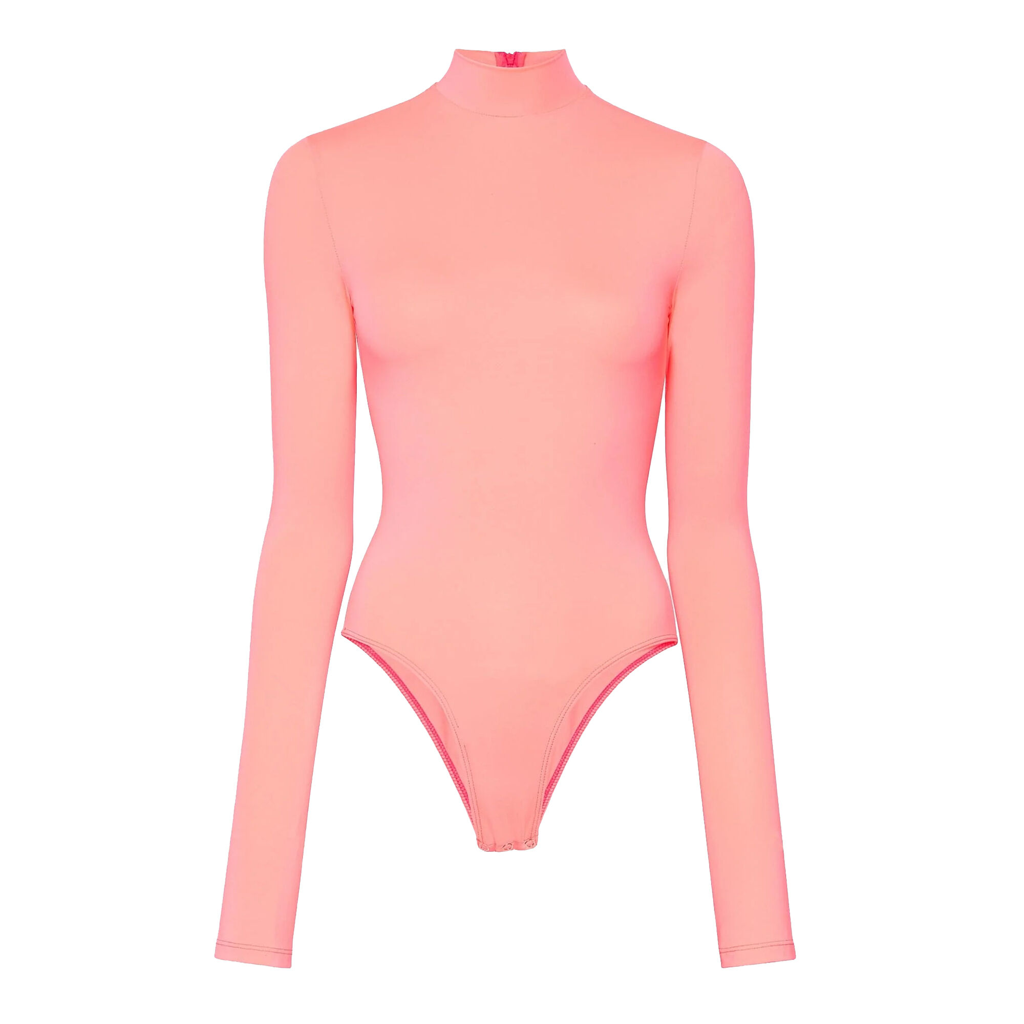 SUUKSESS Women Long Sleeve Ribbed Bodysuit Sexy Zip up Front