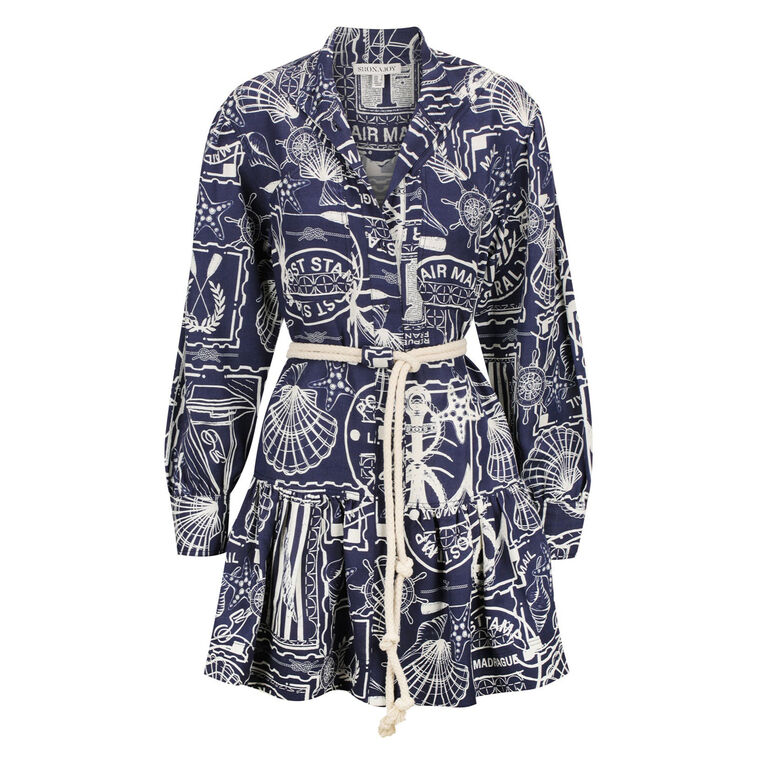 Amelie Linen Mini Dress image number null