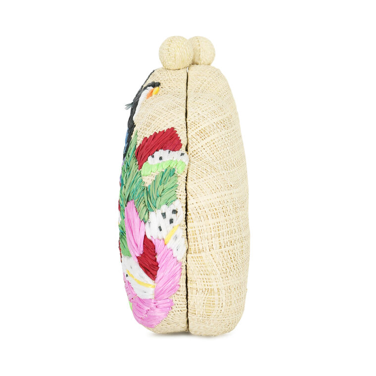 Maya Bird Embroidered Handbag image number null