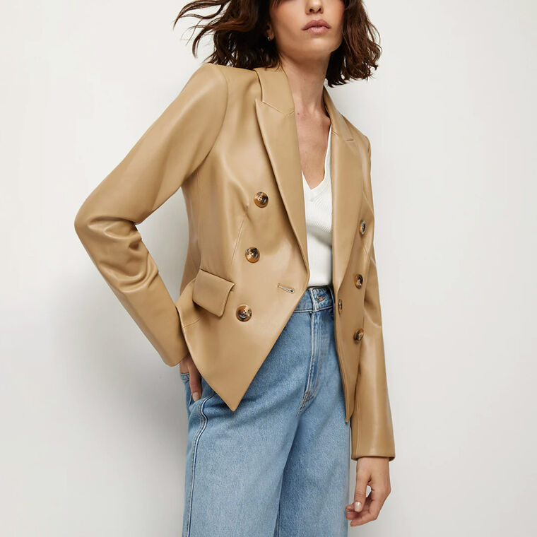 Cooke Vegan Leather Dickey Jacket image number null