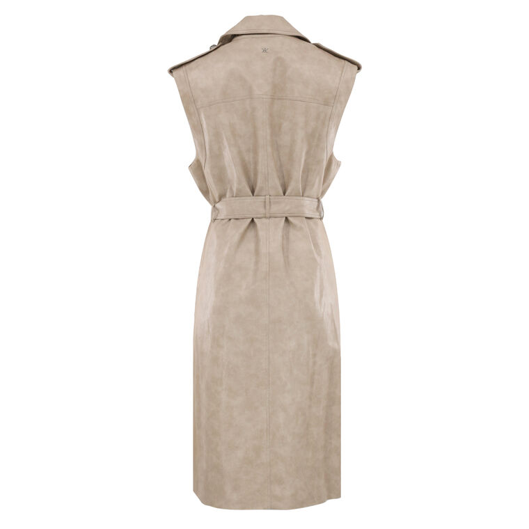 Val Belted Trench-Inspired Midi Dress image number null