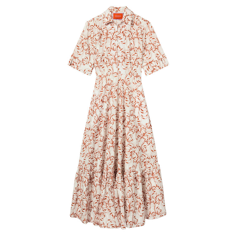 San Pietro Short Sleeve Midi Dress image number null