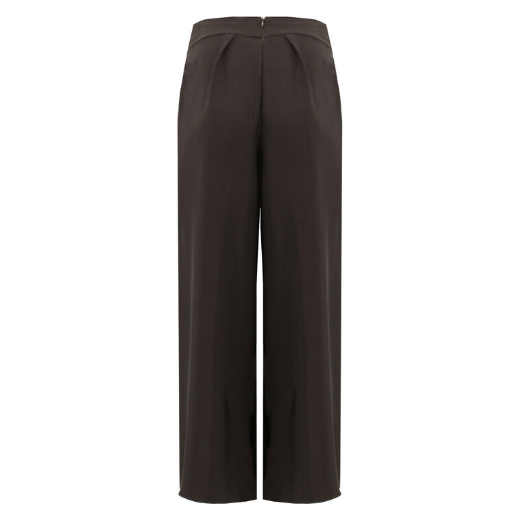 Fleet 4-Ply Silk Wide-Leg Pant image number null