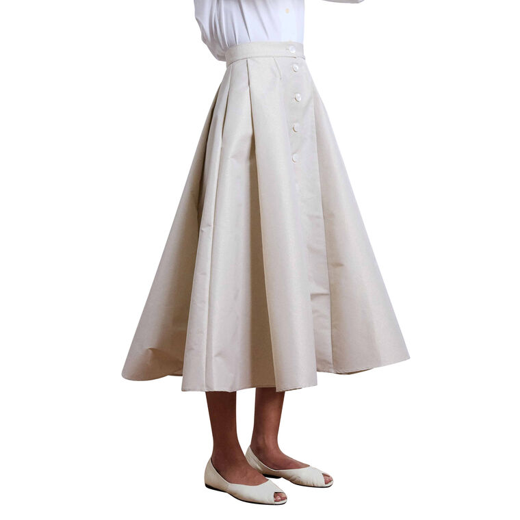 Vessel Sprakle Taffeta Midi Skirt image number null