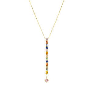 Colorful Sapphire Necklace