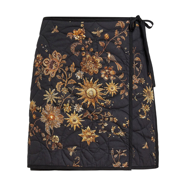 Orca Reversible Quilted Mini Skirt image number null