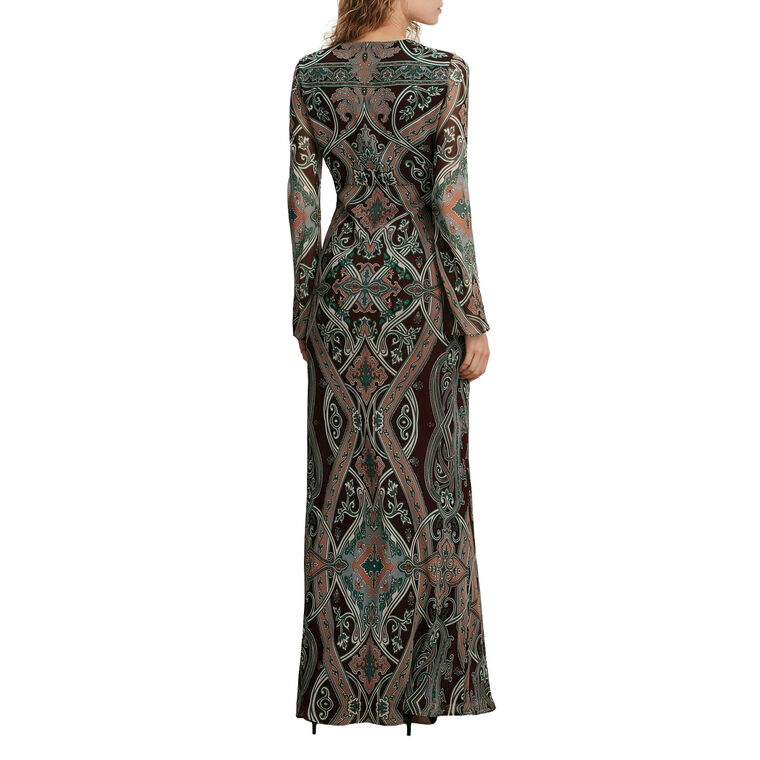 Daciana Silk Maxi Dress image number null