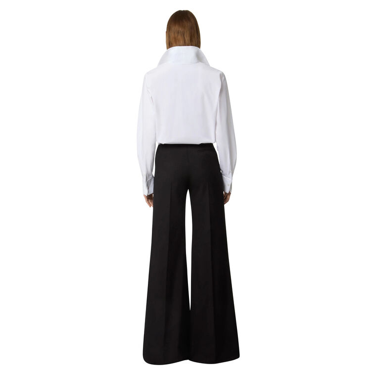 Beltless Flared Wool Pants image number null