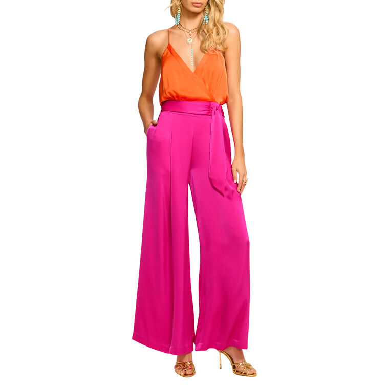 Kelly Colorblock Wide-Leg Jumpsuit image number null