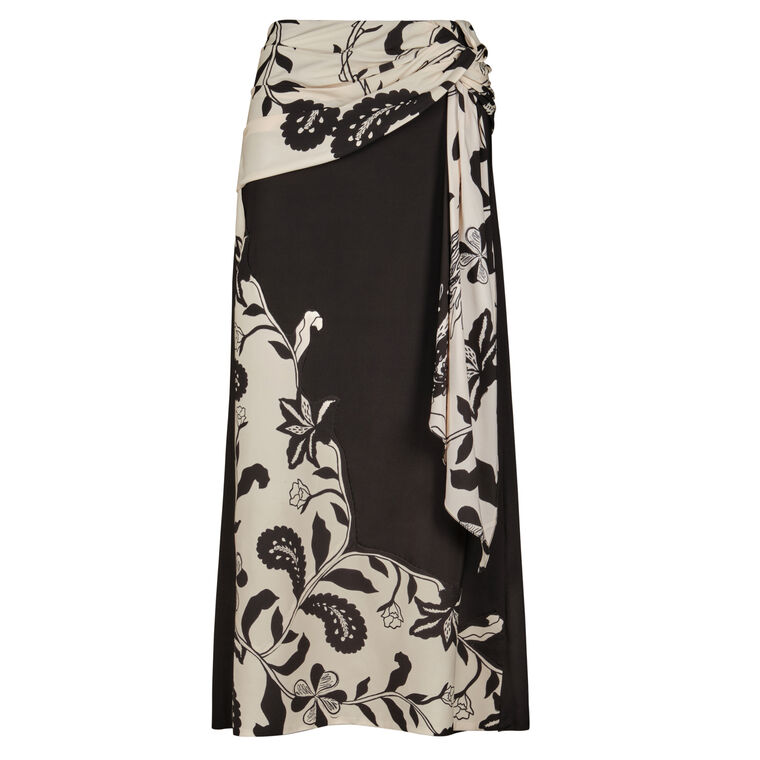 Cosmology Midi Wrap Skirt image number null