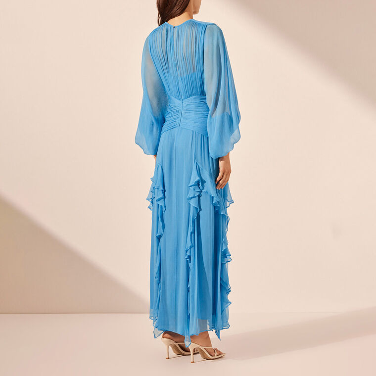 Margot Round Neck Maxi Dress image number null
