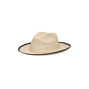 Paya Packable Contrast Trim Straw Hat
