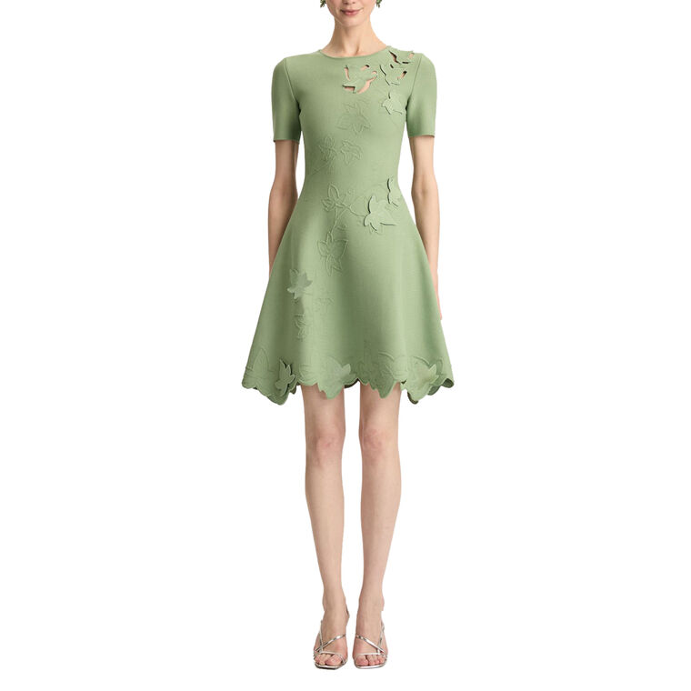 Ivy Cutout Embroidered Mini Dress image number null