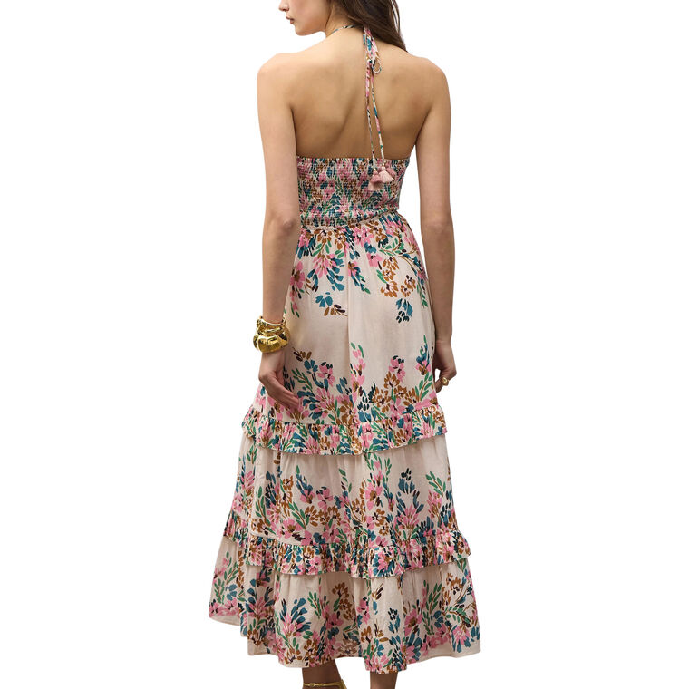 June Halter Tie Midi Dress image number null