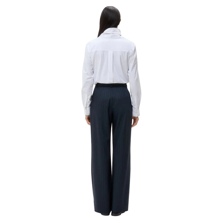 My Maria Long Sleeve Funnel Neck Poplin Shirt image number null