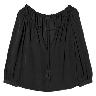 Carley Long Sleeve Silk Blouse