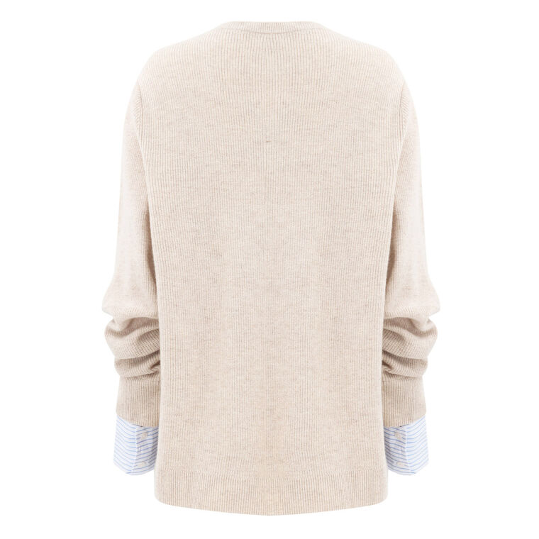 Cassie Mixed Media Sweater image number null