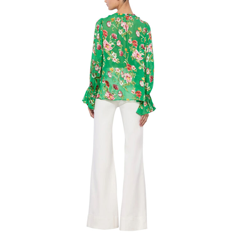 Moranne Tie Neck Blouse image number null