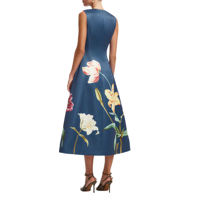 Cleo Embroidered Sleeveless Midi Dress image number null