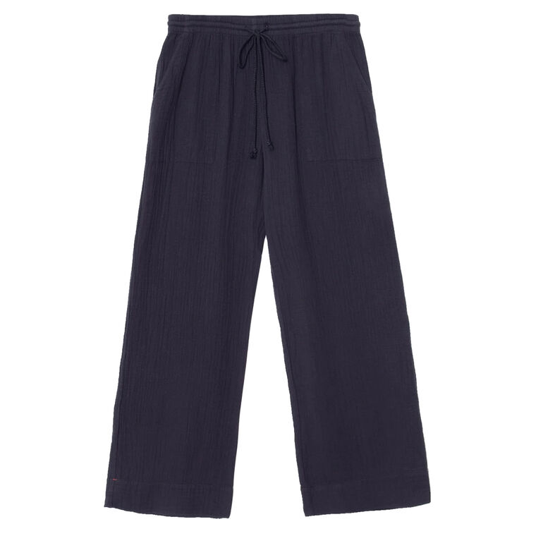 Kayson Wide-Leg Gauze Pull-On Pant image number null