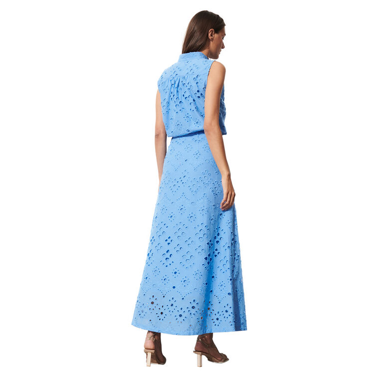 Poppy Eyelet Midi Skirt image number null