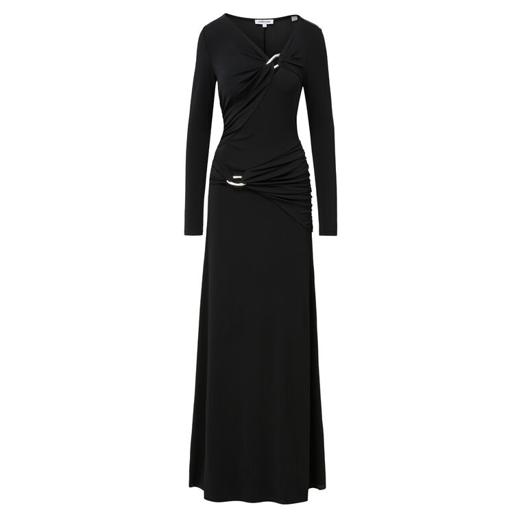 Viela O-Ring Long Sleeve Maxi Dress image number null